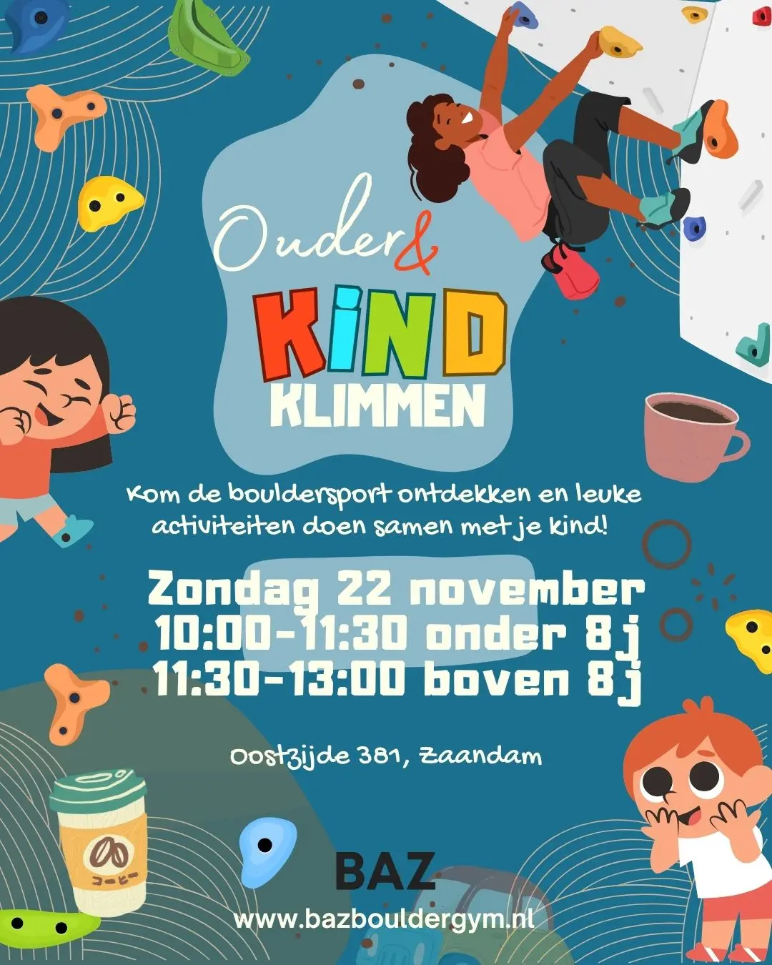 Sign up for 22 November Parent and Child Climbing