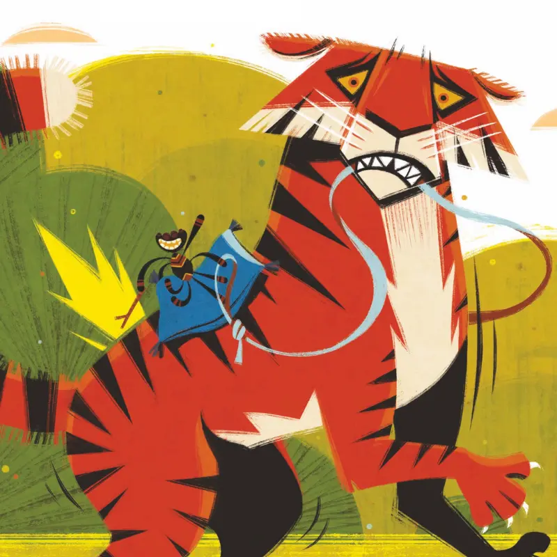 Anansi the Spider and the Greedy Tiger (3+)