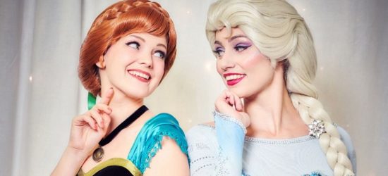 Anna and Elsa on the Ice