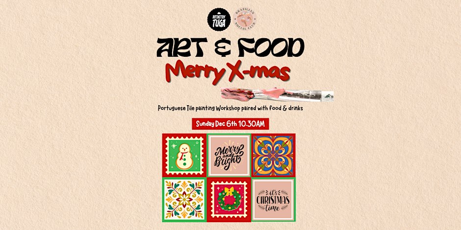 Art & Food Fest | Tile painting workshop: X-mas Edition