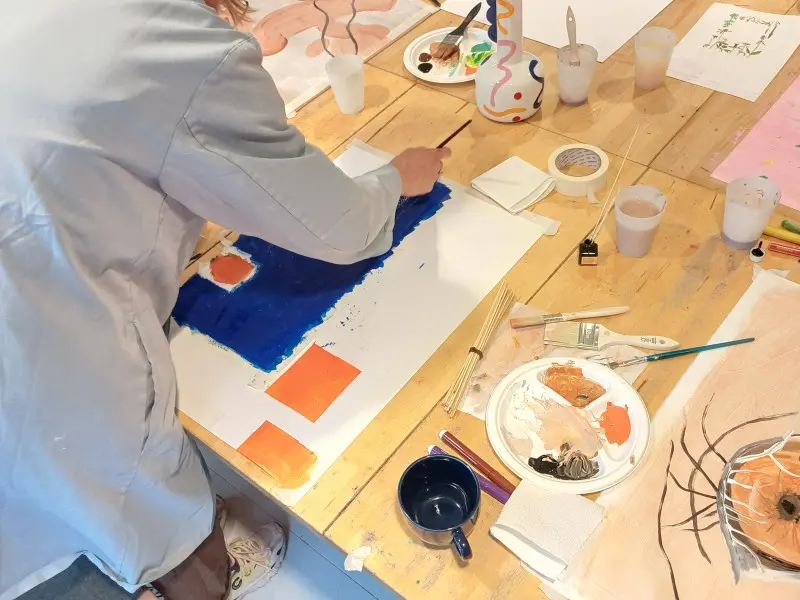 Art workshop Bontanical dyeing with pigments and making your own paint
