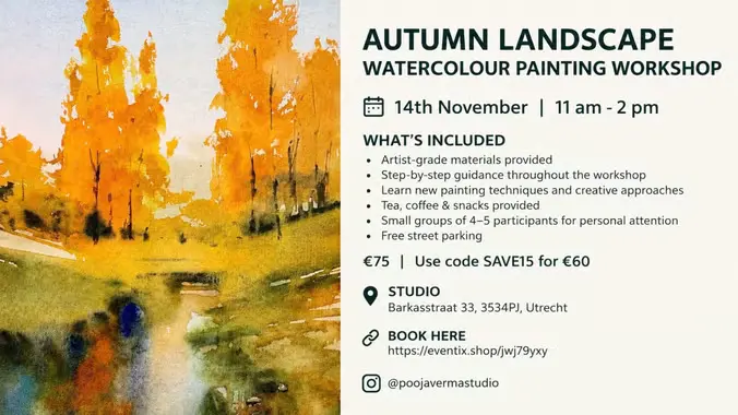Autumn Landscape - Watercolour Painting Workshop