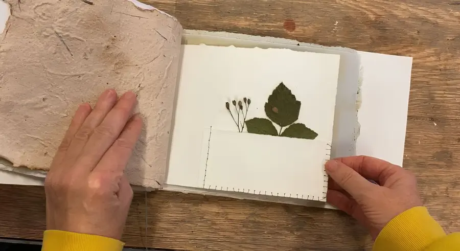Bind your own winter booklet in Japanese style