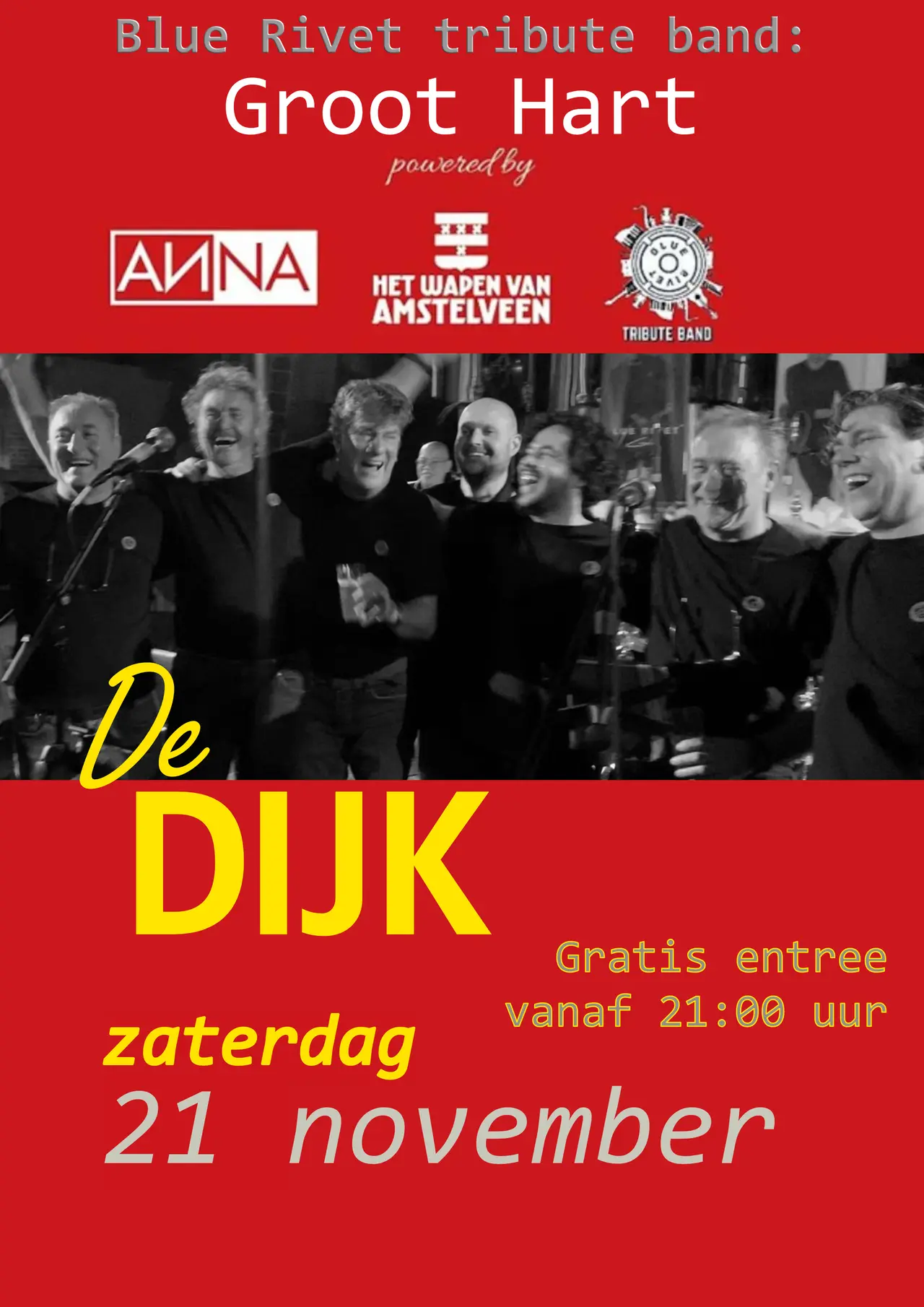 Blue Rivet tribute band: Groot Hart