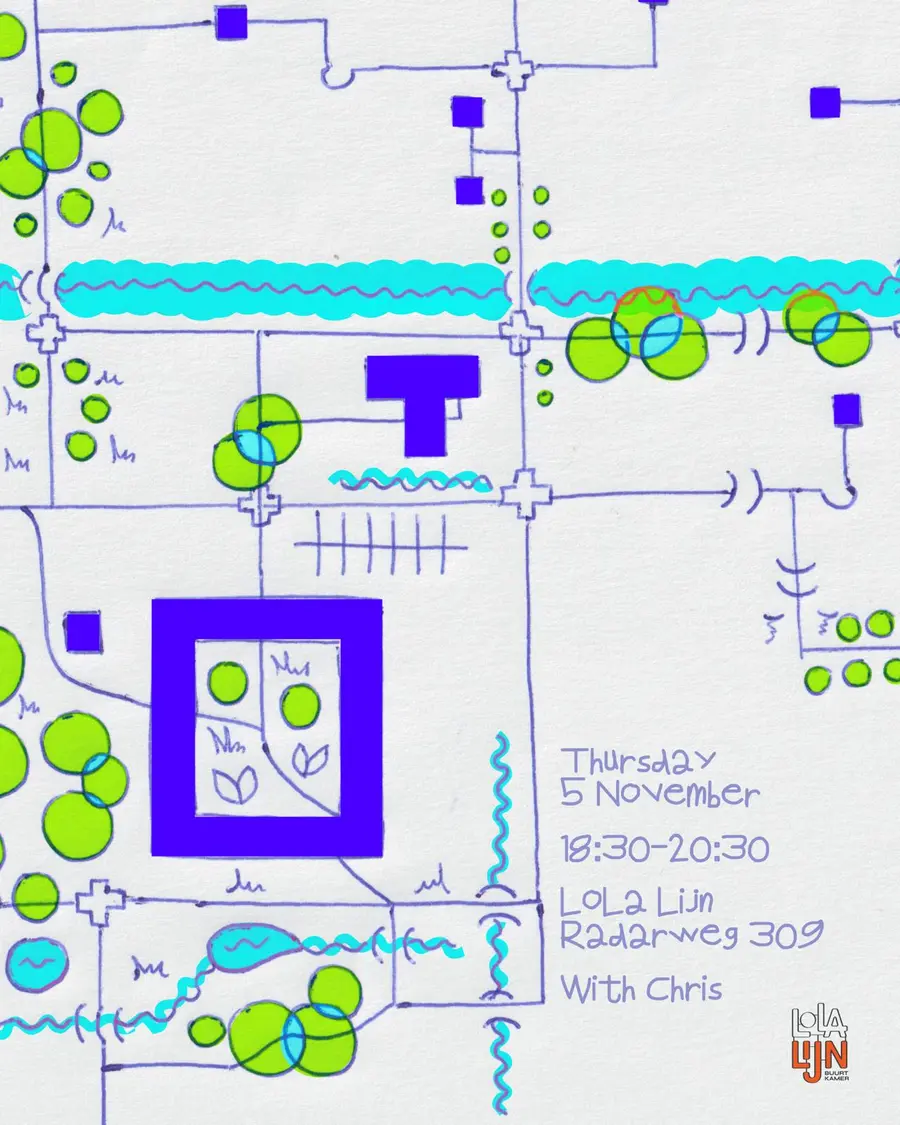 City Map Workshop with Chris, Artist in Residence at LOLA Lijn