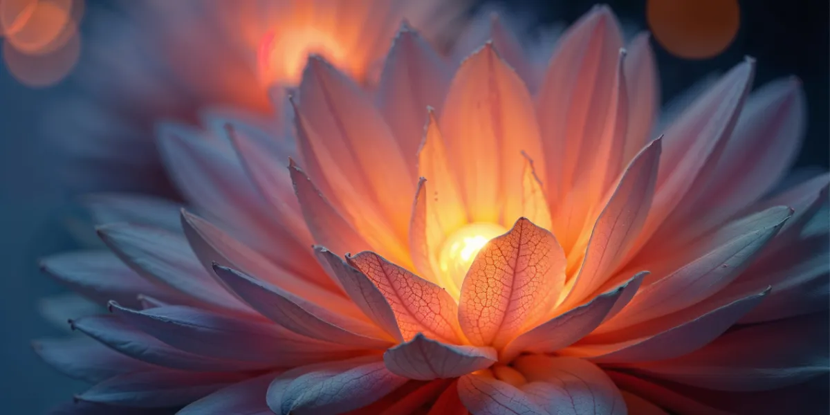 Evening around light