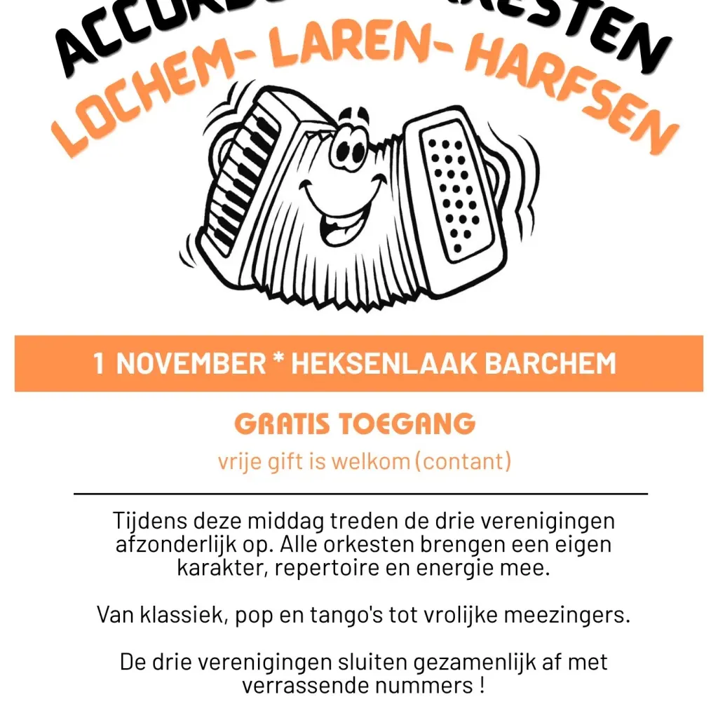 Joint concert of Lochem accordion associations