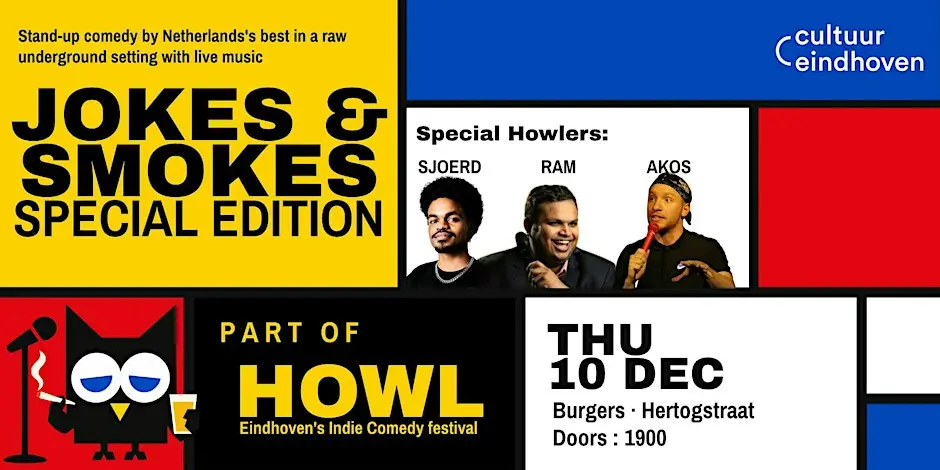 Dec 10: Jokes n Smokes - Special Edition (HOWL - Indie Comedy Fest)