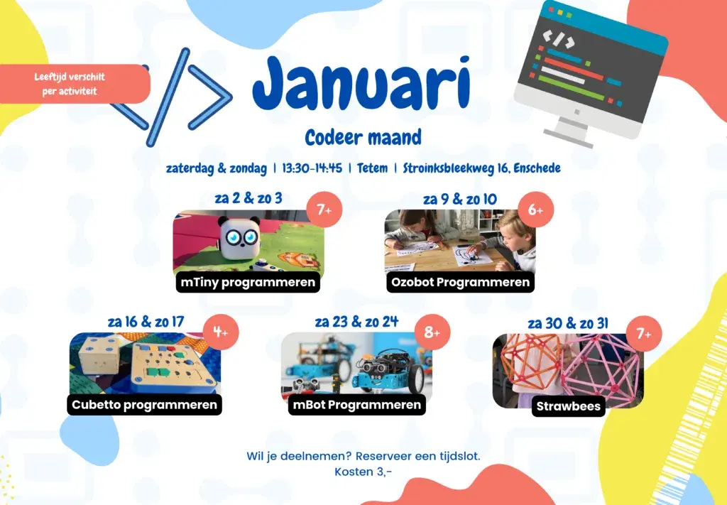 Drop-in workshops January 2027