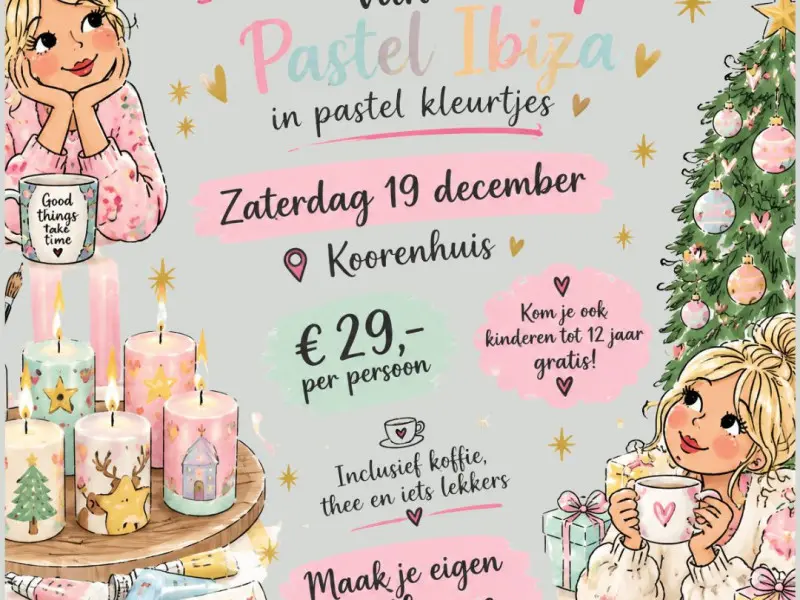 Christmas workshop candle making - Koorenhuis