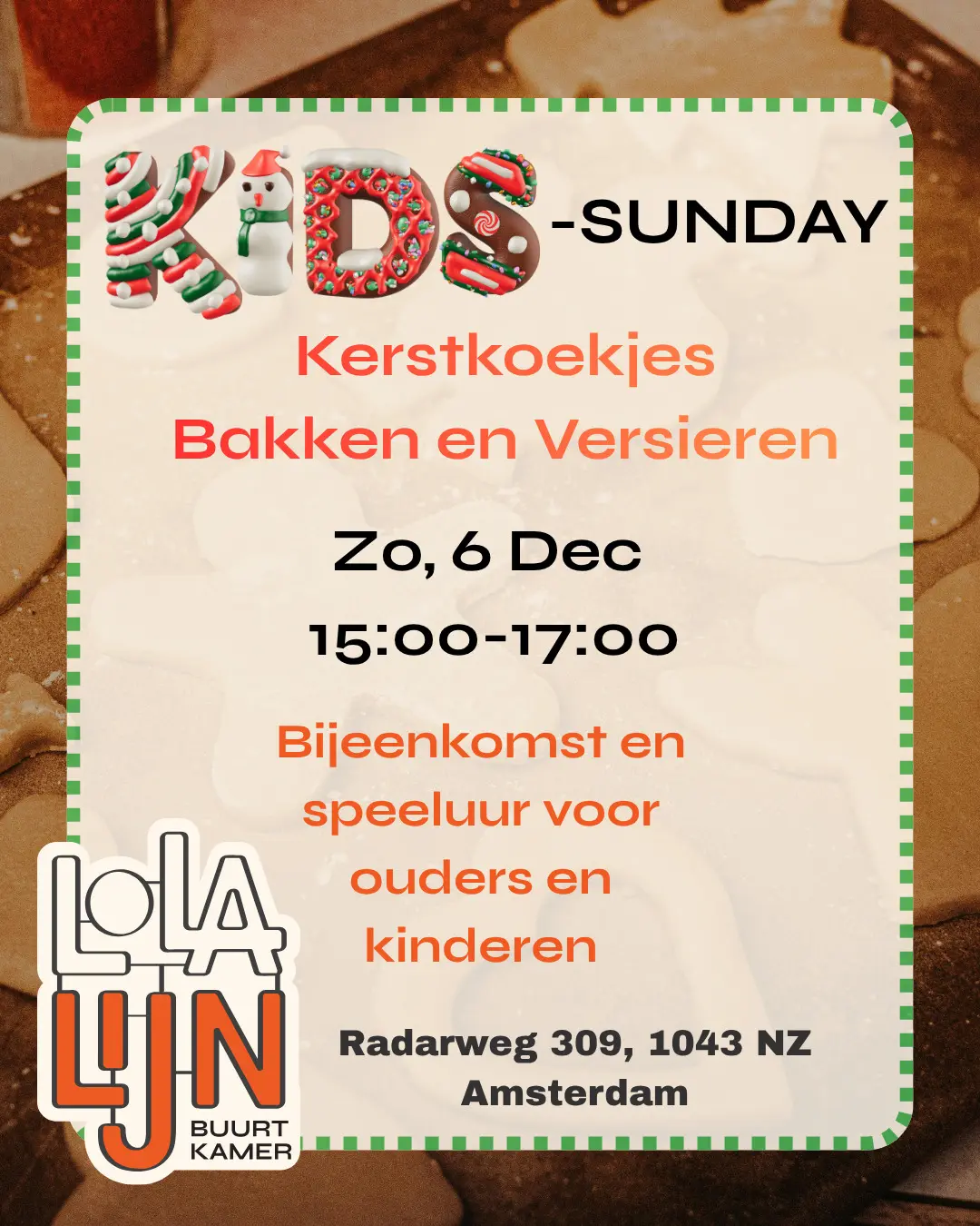Kids Sunday: Baking and Decorating Christmas Cookies