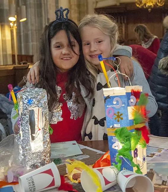 The children's celebration of Sint Maarten in the Domkerk