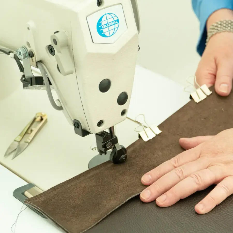 Making a leather bag