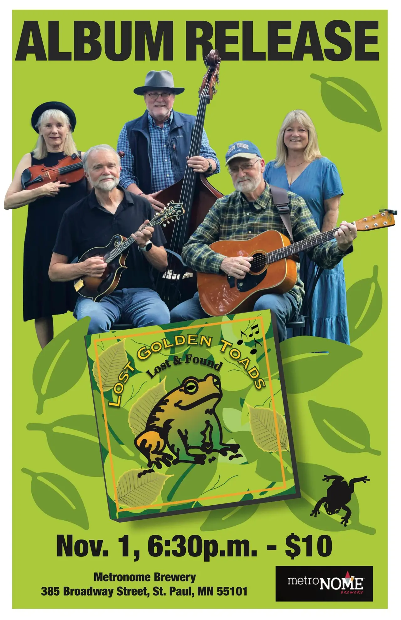 Lost Golden Toads Album Release