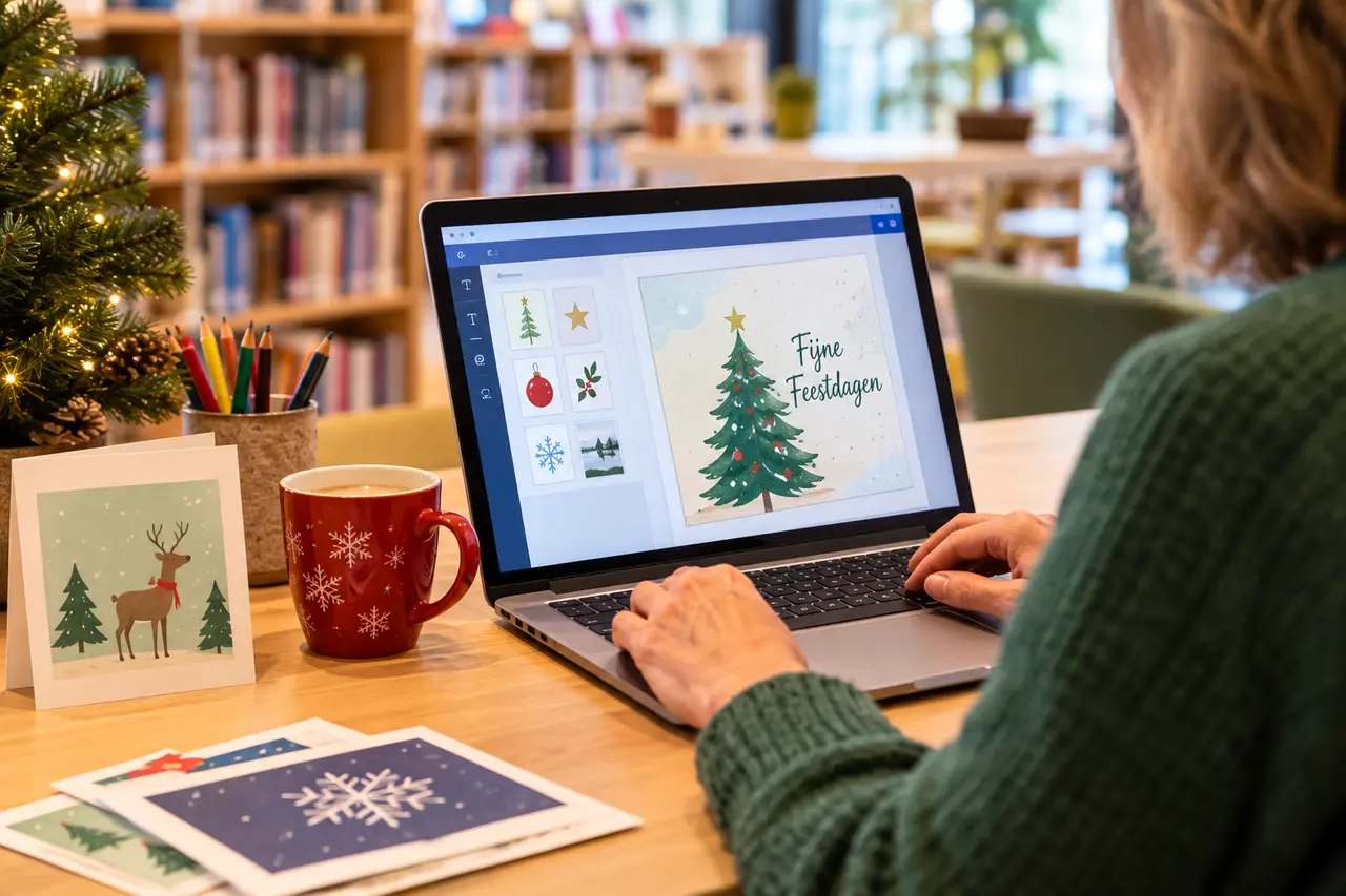 Make a digital Christmas card