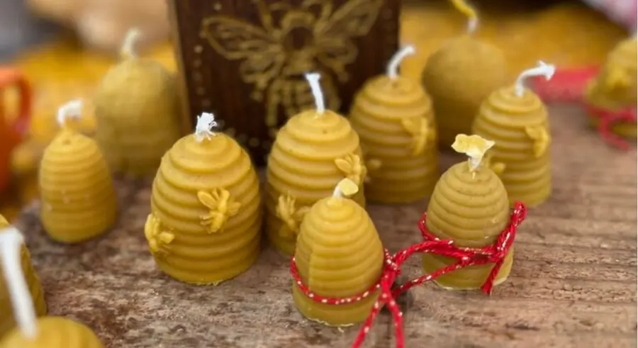 Make your own candles from beeswax