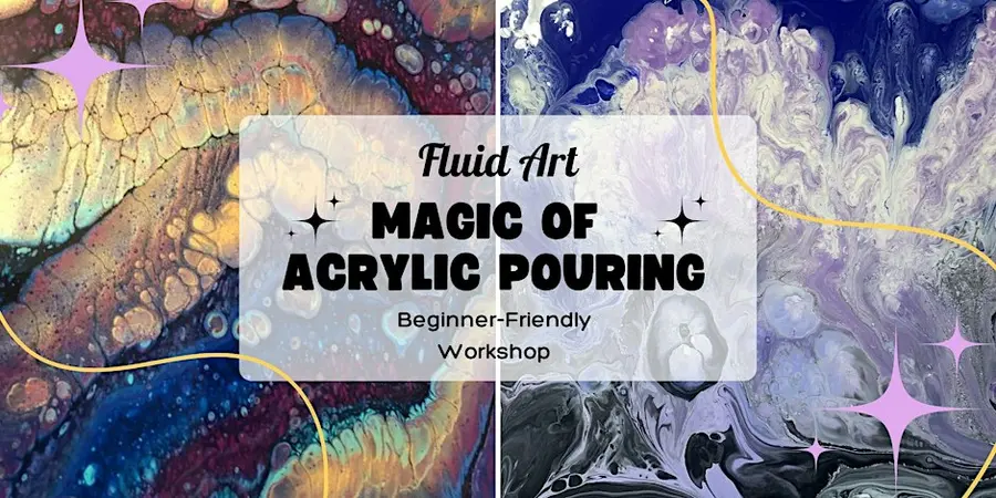 Magic of Acrylic Pouring - Fluid Art - beginner friendly