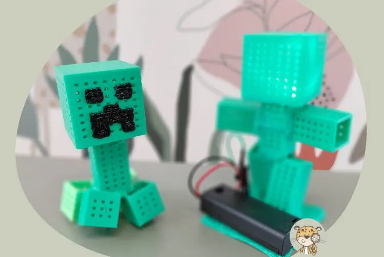 Minecraft Creeper with light – Cheetah Makers day