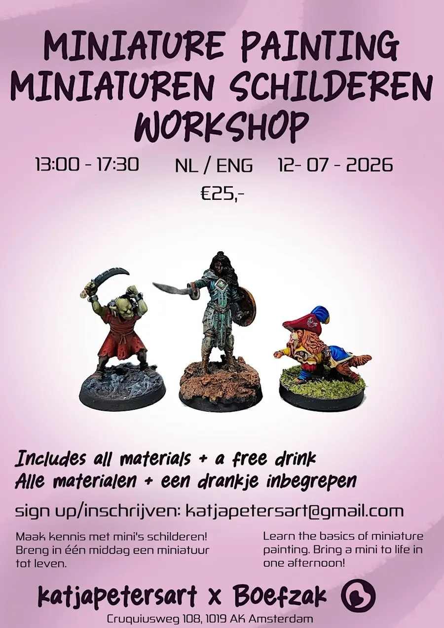 Miniature Painting Workshop / Workshop Minischilderen