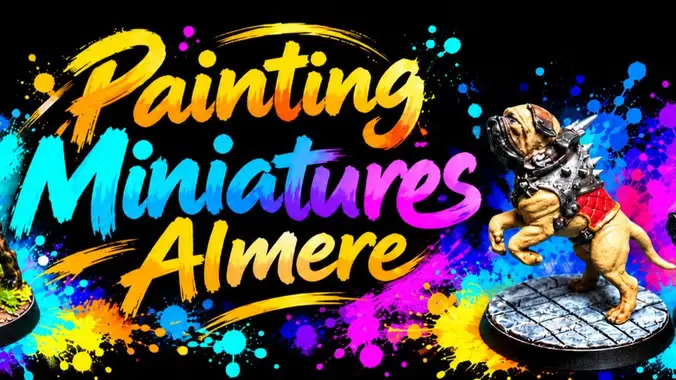 Miniature painting during Planet AllyCon at De Nieuwe Bibliotheek Almere