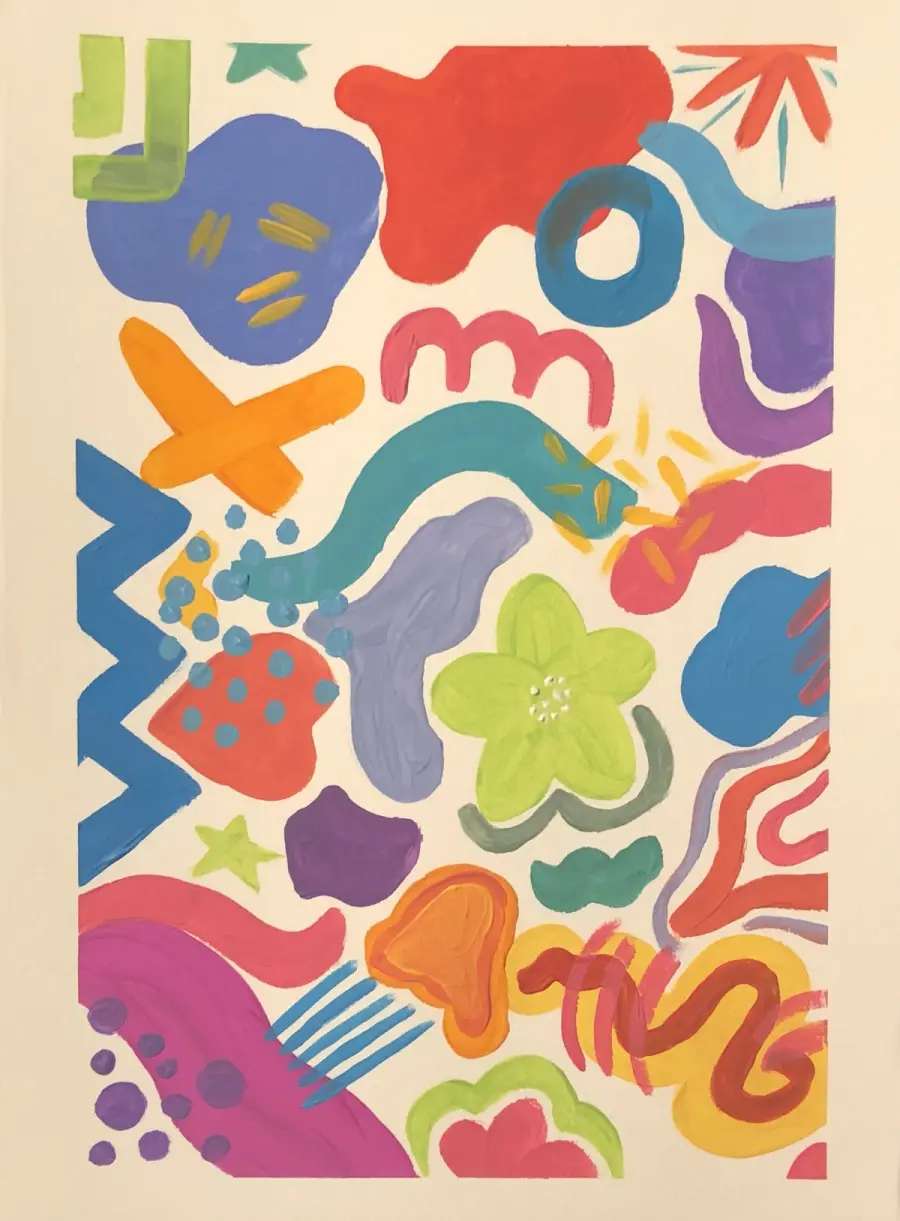 Paint & Sip: Abstract Shapes & Colour Gradients