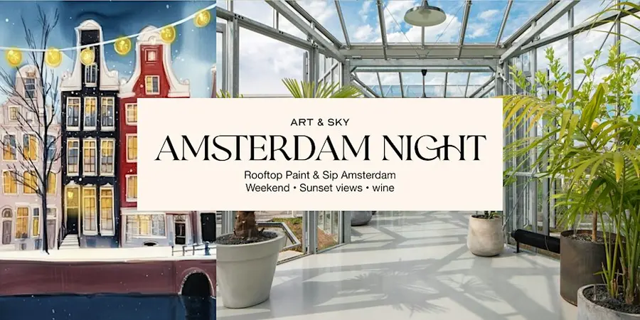 Saturday Rooftop Painting: "Night in Amsterdam "