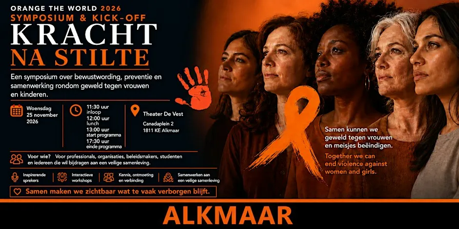 Symposium Kracht na Stilte & Kick-off Orange the World Alkmaar