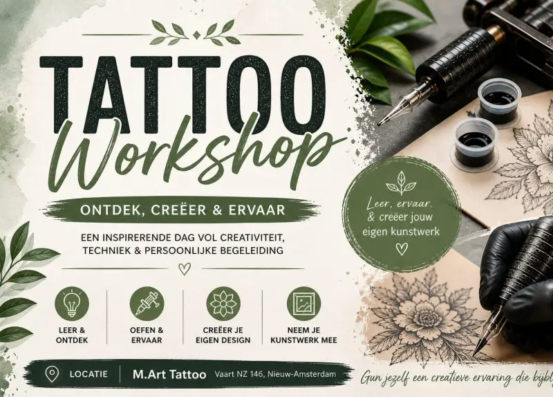 Tattoo workshop incl. lunch and materials