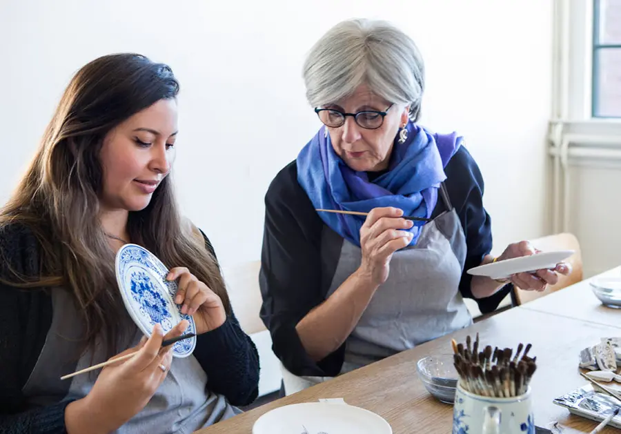 Traditional plate painting workshop