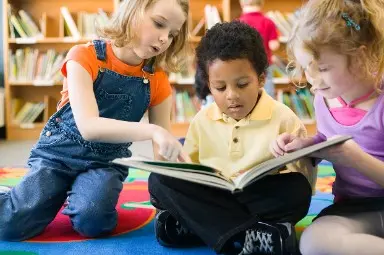 Storytime party in the library