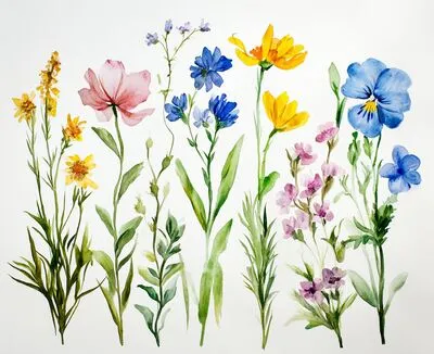 Workshop: painting flowers in watercolor
