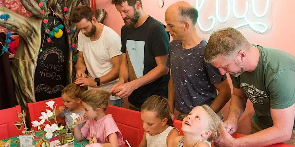 Workshop hair braiding for dads and daughters advanced