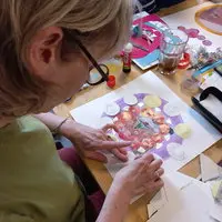 Workshop: making cards and envelopes with Ivonne