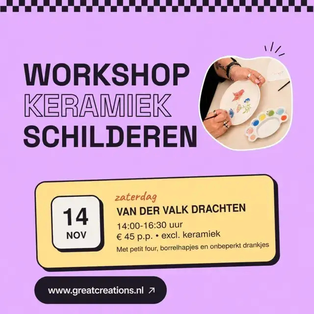 Ceramics painting workshop