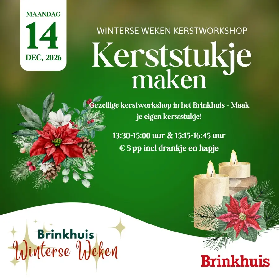Workshop Christmas Arrangement Making – Winterse Weken Brinkhuis Laren 2