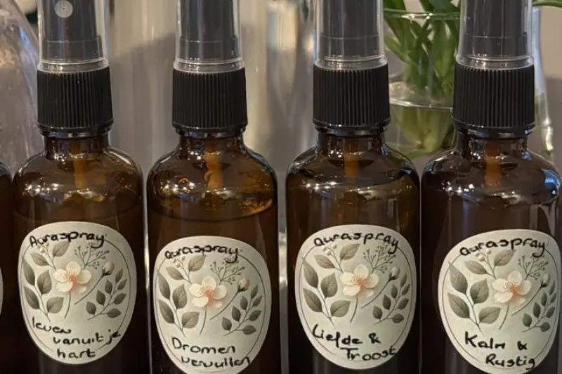 Workshop making herbal aura sprays