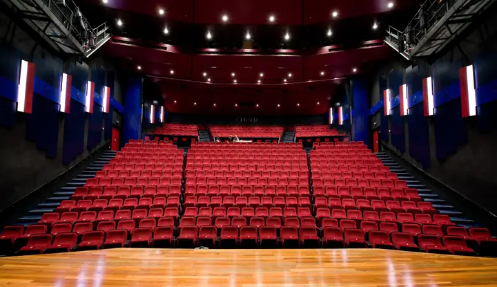 The entrance of Theater Lampegiet on the Kerkewijk in Veenendaal