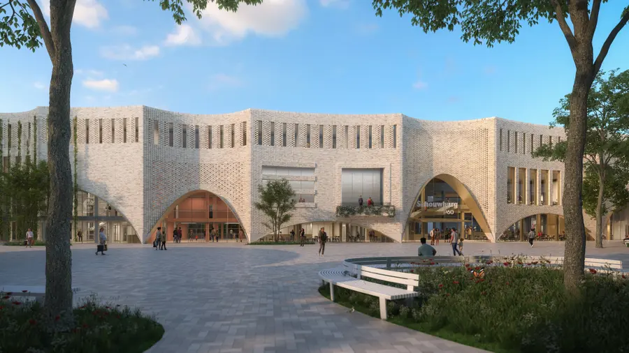 The exterior of Theater De Landing in the Cultuurstrip building on Campus Uilenstede in Amstelveen.