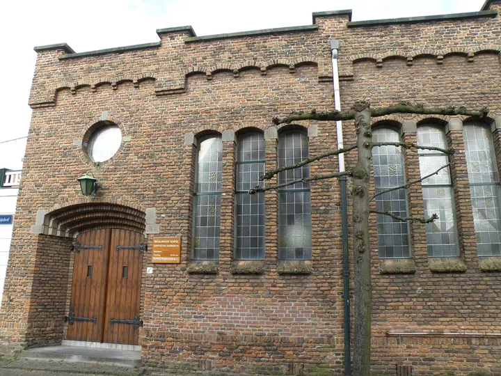 The Begijnhof chapel in Haarlem, the historic building that now houses Theater de Liefde, seen from the courtyard.