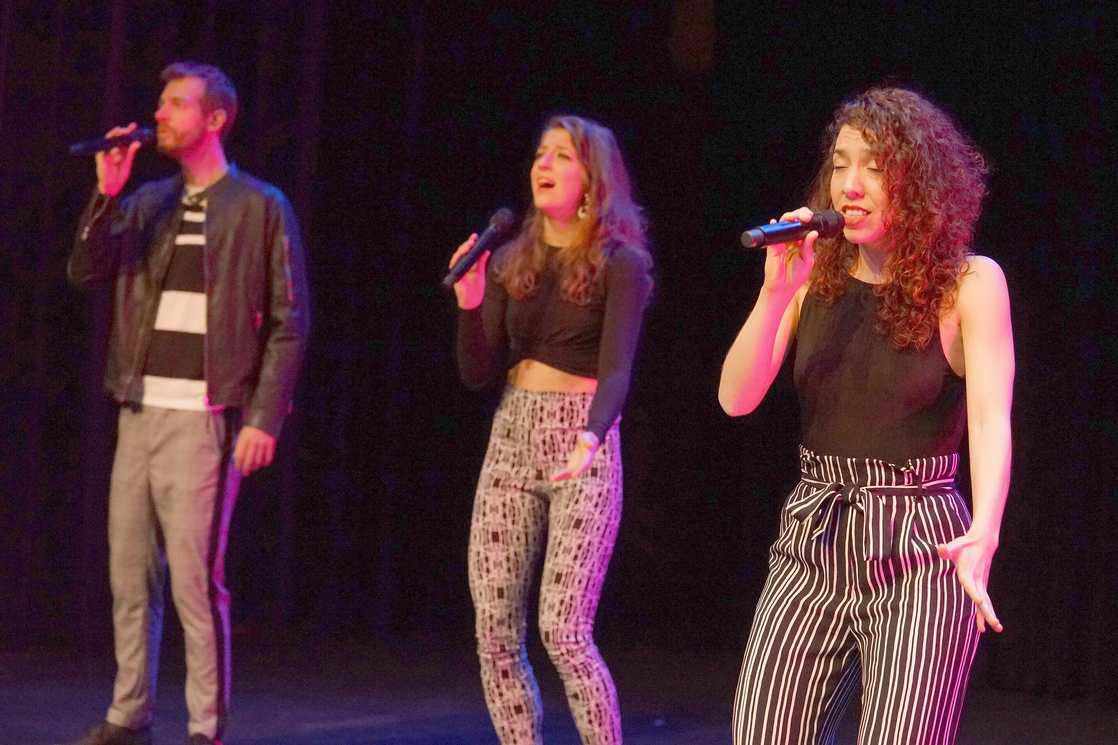 The Junction performing on stage at Theater Kikker in Utrecht during their 12 May 2019 concert.
