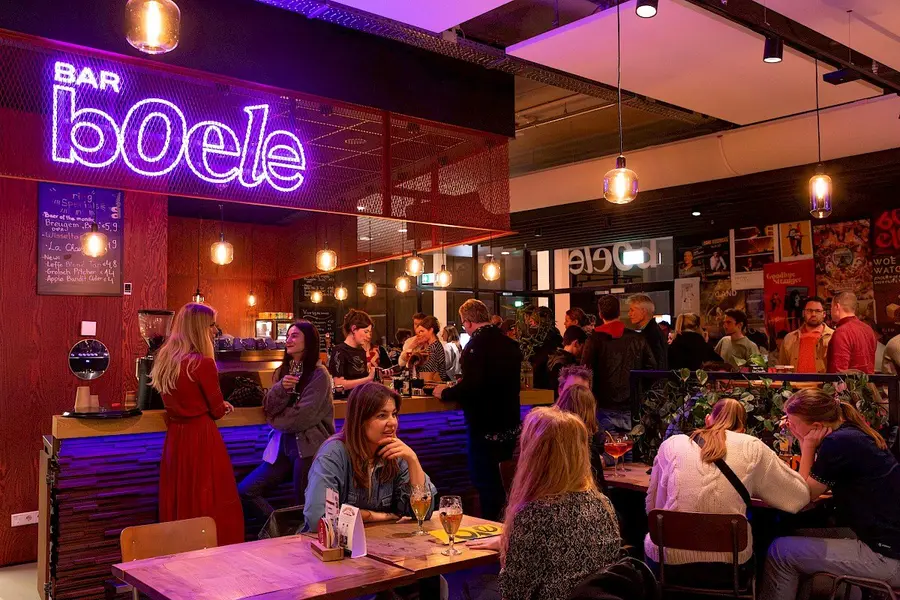Bar Boele, the café and bar inside VU Griffioen's NU building, as published on the venue's Eten & Drinken page.